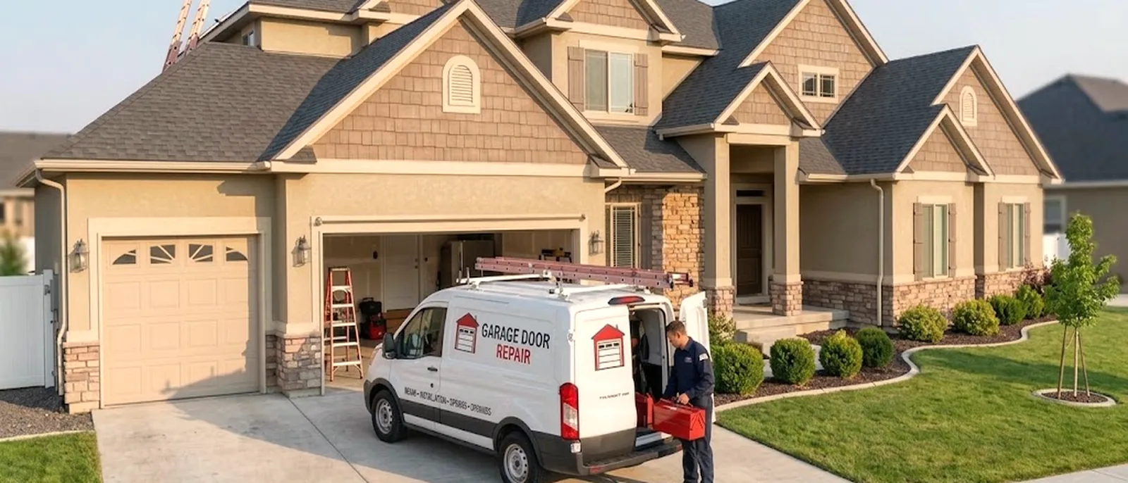 Garage Door Repair Texarkana service vehicle in Texarkana, TX