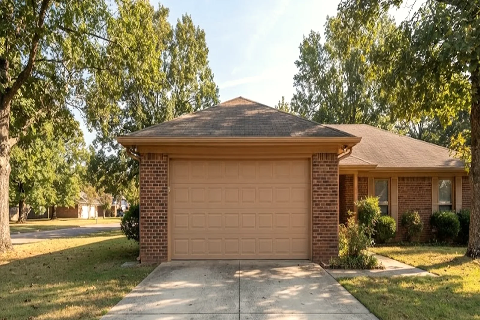 Garage door on a home in Texarkana, TX